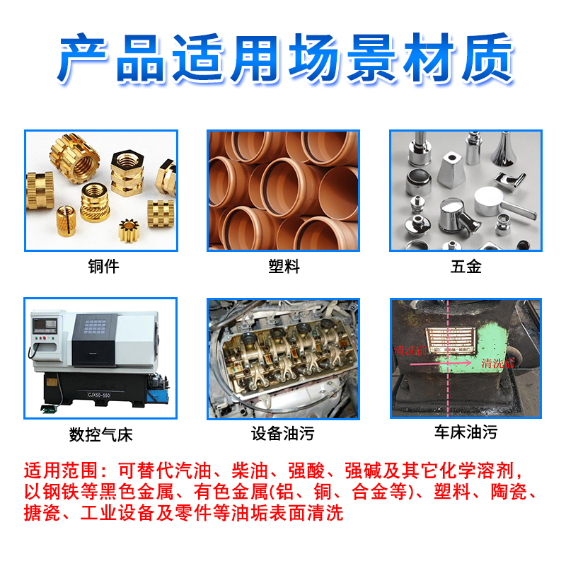 紫润环保工业清洗剂超声波铜件铝合金陶瓷塑料清洁剂除油防锈快干 - 图0