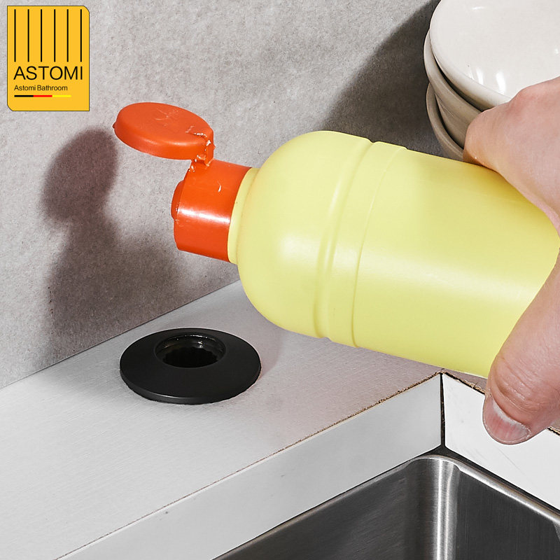 皂液器厨房洗碗池黑色洗涤剂按压器 家用型方便实用 奥斯托米旗舰店 淘优券