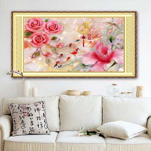 青飞 Главная и Джиутан Роуз Лили Кросс наносит новую гостиную пион цветок kaigui guiju cai line picture