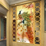 青飞 Точная печатная ткань цветы цветут богатые павлины магнолия бриллиантовая живопись цветовые резьба магнолия цветы, полные бриллиантовых живописи, бесплатная доставка