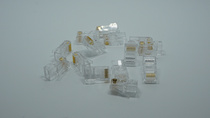 Subduction Ultra Five Categories Crystal Head Non-Shielded RJ45 Network Pure Copper Tripods Chip 8P8C Head 100 Boxes