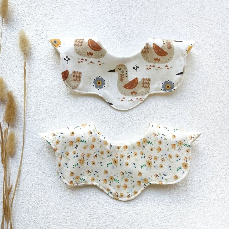 婴儿童360度双层A类纯棉防水接口水巾宝宝花朵小围嘴围巾假领子,淘宝优惠券,粉丝福利购,淘宝优惠卷
