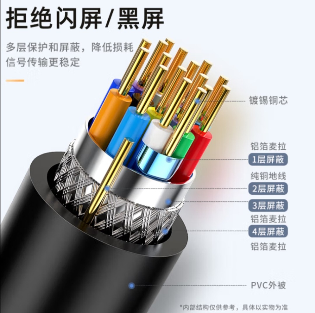 毕亚兹 Type-C转VGA转接头线通用电脑华为手机USB-C转换器投屏器