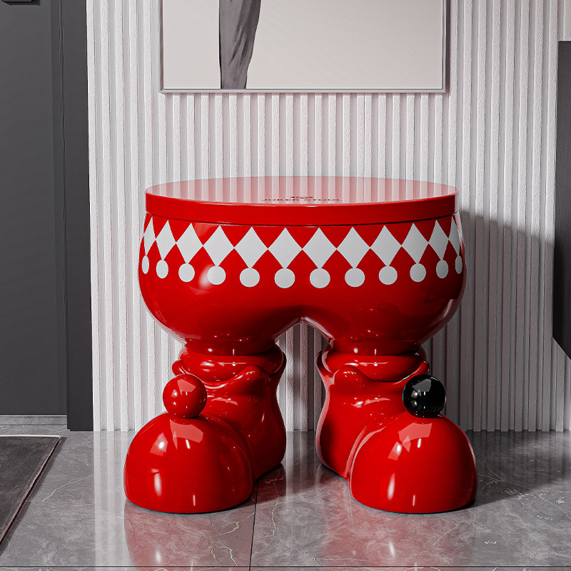 贝汉美创意小丑大型落地摆件家用客厅收纳装饰品入户门口换鞋凳子,淘宝优惠券,粉丝福利购,淘宝优惠卷