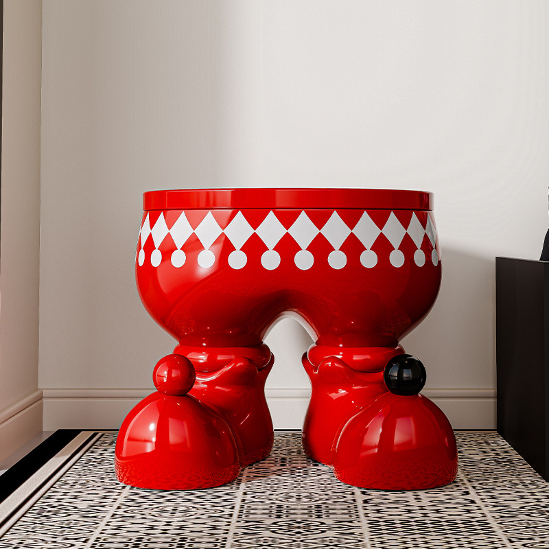 贝汉美创意小丑大型落地摆件家用客厅收纳装饰品入户门口换鞋凳子,淘宝优惠券,粉丝福利购,淘宝优惠卷