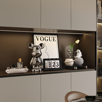 Behanmei light and luxurious entrance to family home Accessories Dining Side Cabinet Living-room Key Containing Trays Upscale Soft Dress