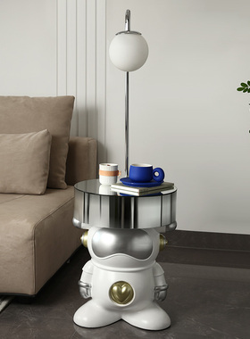 贝汉美轻奢宇航员客厅落地灯摆件卧室房间装饰床头柜创意收纳边几