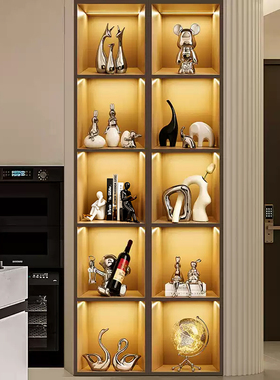 贝汉美陶瓷装饰摆件轻奢酒柜