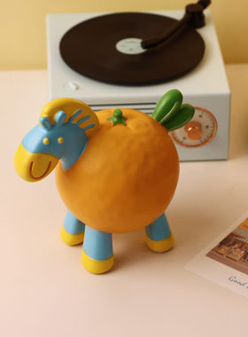 贝汉美马年吉祥物马到橙功摆件