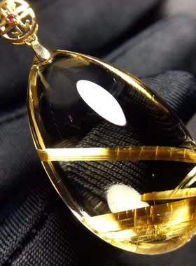 魅晶水晶晶体通透吊坠