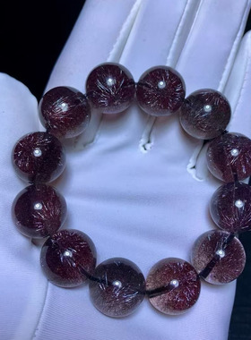 魅晶魅晶天然水晶晶体通透超七烟花单圈手链