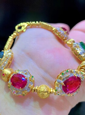 魅晶天然水晶晶体通透玻璃体碧玺手链