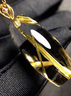 魅晶水晶晶体通透吊坠