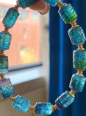 魅晶碧玺晶体通透手链