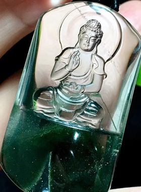 魅晶水晶晶体通透吊坠