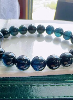 魅晶魅晶天然水晶晶体通透近玻璃体碧玺手链