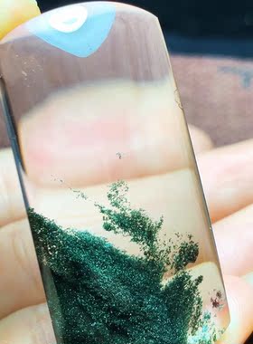 魅晶绿幽灵晶体通透无事牌