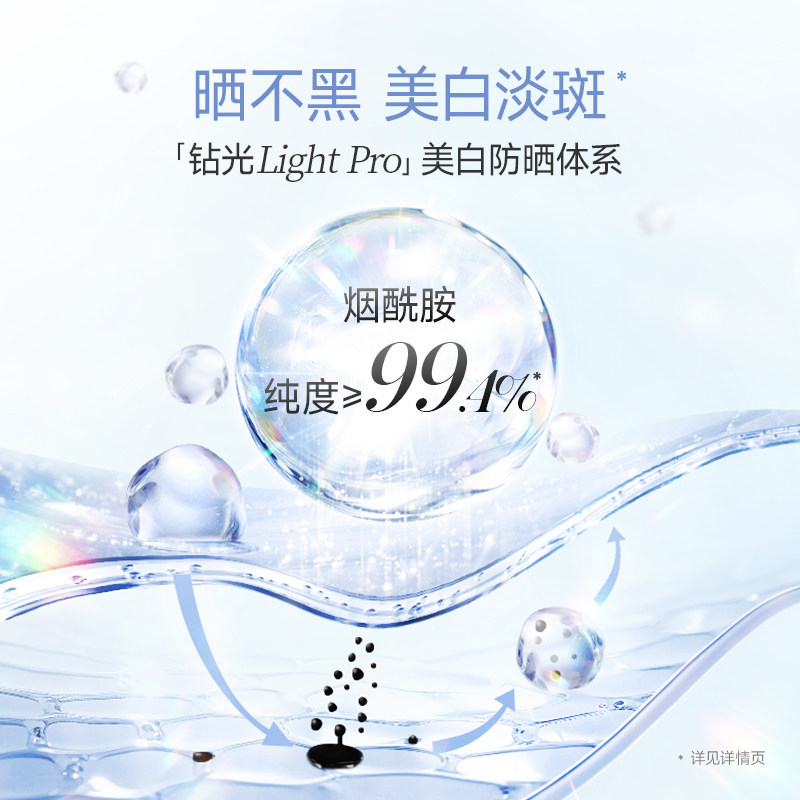 [38提前购]卡姿兰美白防晒霜乳淡斑SPF50+素颜隔离霜女小钻光正品