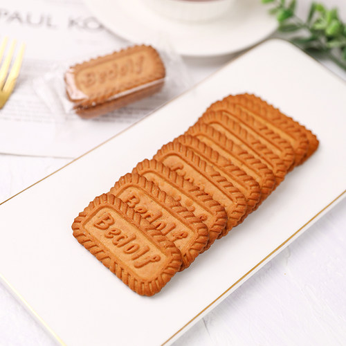焦糖饼干烘焙蛋糕装饰可食用酥性饼干烘焙甜品台纸杯蛋糕装扮插件 - 图0
