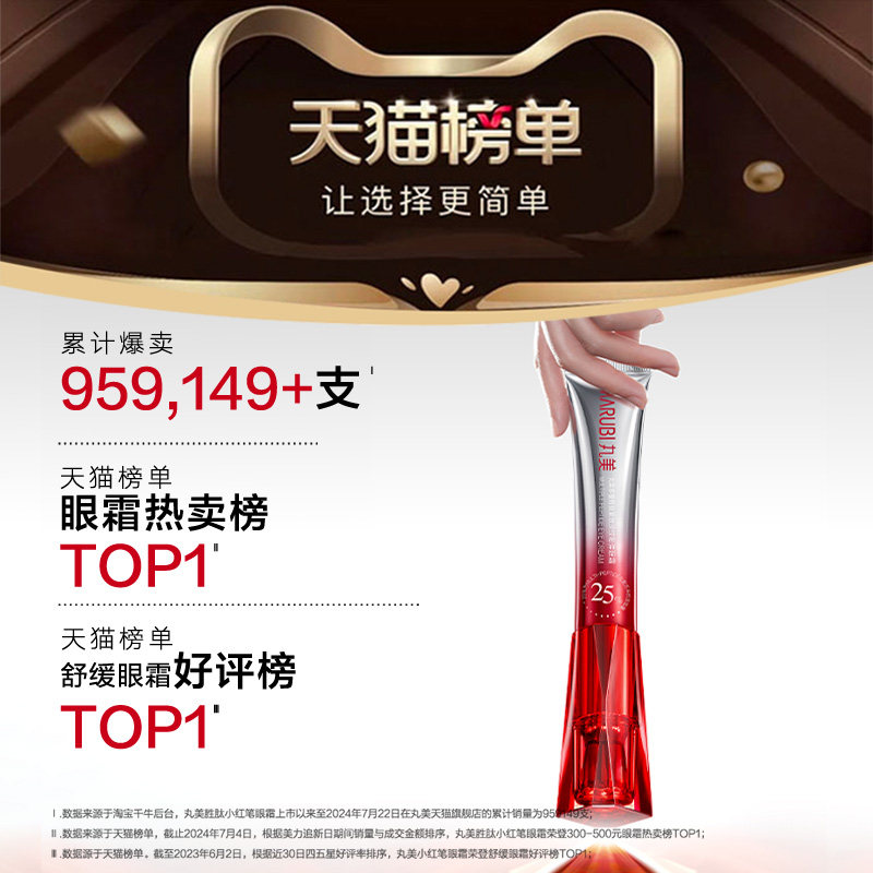 【抢付定金】丸美三代小红笔眼霜抗皱淡纹黑眼圈多重胜肽紧致护肤