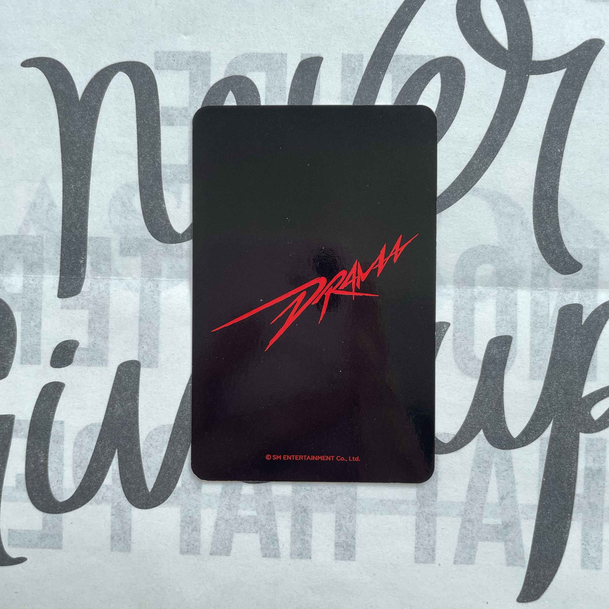 aespa吒sm签售特典卡冬卡mini4金冬天金玟庭小卡drama卡脸颊比心 - 图0