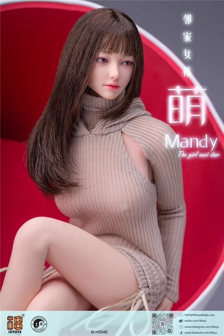 现货 i8TOYS 1/6 小萌 可动眼头雕 I8-H004 适合搭配12寸素体