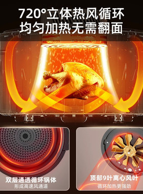 奥克斯空气炸锅无油电烤箱
