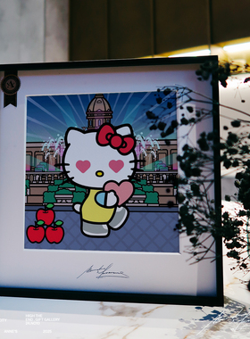 安尼画廊kitty生日礼物挂画装饰画hellokitty系列礼物卧室装饰画2