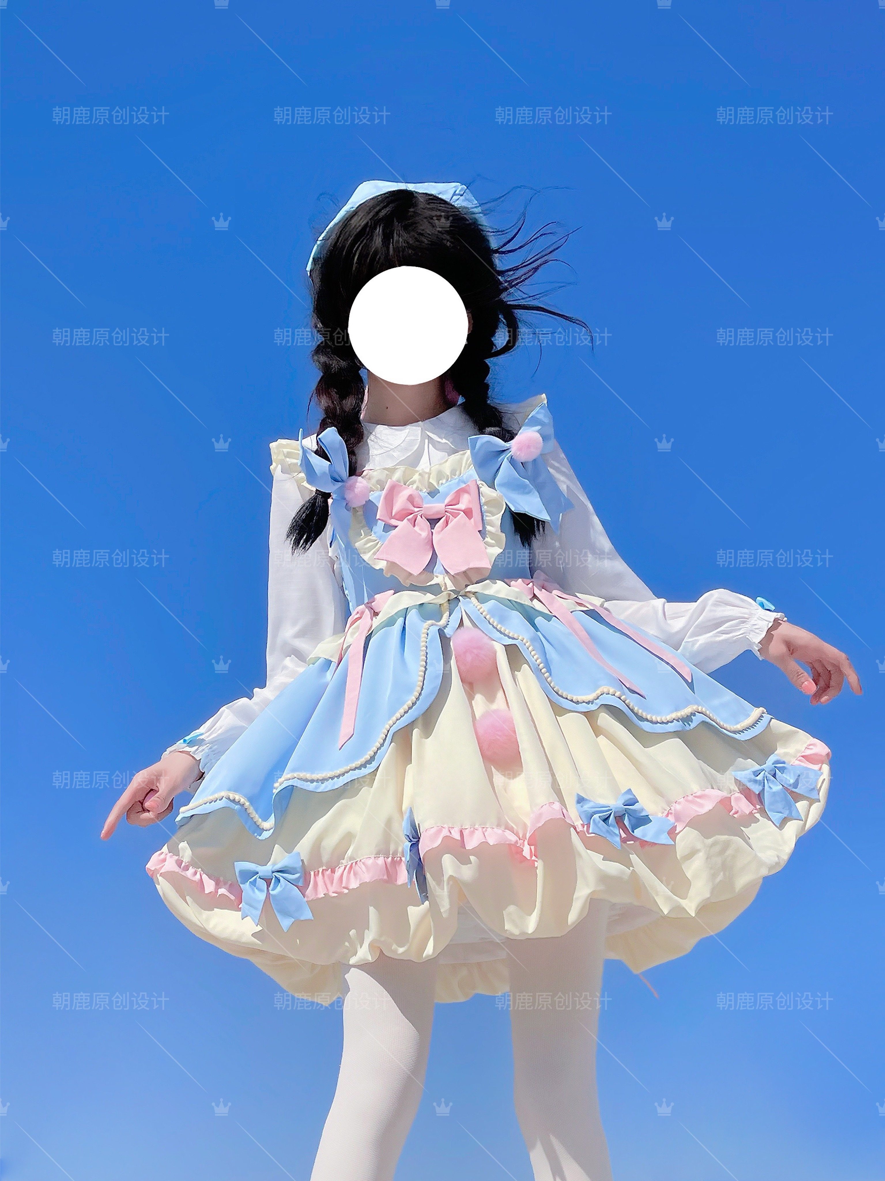 魔法泡芙原创正版可爱少女Lolita洛丽塔日系公主花苞裙jsk_虎窝淘
