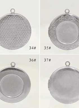 创意礼物圆形相盒可打开放照片铜