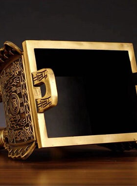 黄铜鼎摆件纯铜双龙鼎办公室鼎盛千秋客厅开业礼工艺礼品落地大号