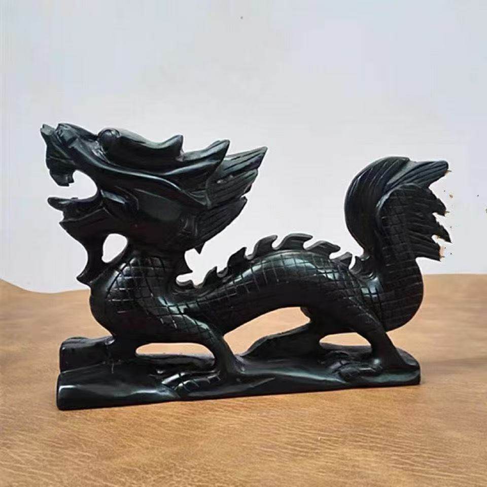 国风龙纹摆件黑曜石龙雕刻工艺品家居装饰国学摆件镇宅办公室摆件,淘宝优惠券,粉丝福利购,淘宝优惠卷