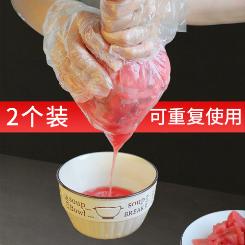 豆浆过滤袋豆腐隔渣过滤网挤馅器冰籽袋挤馅袋果汁挤水手搓冰粉布 - 图1