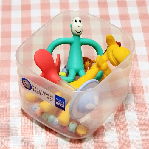 Японский антибактериальный детский прорезыватель, коробка для хранения, игрушка, пылезащитная система хранения