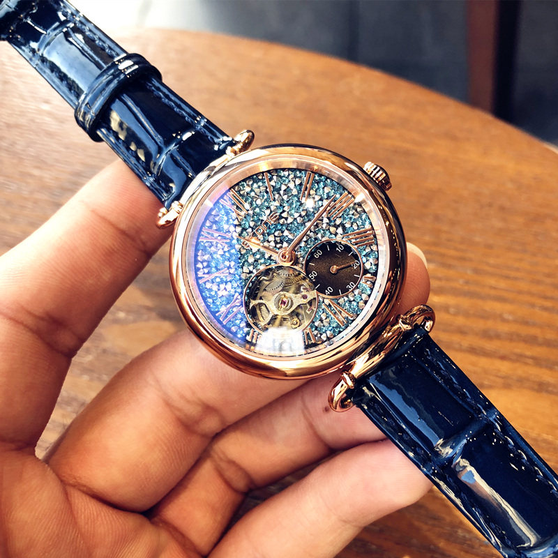 新款小众高级女士全自动复古机械表 酷林手表国产腕表