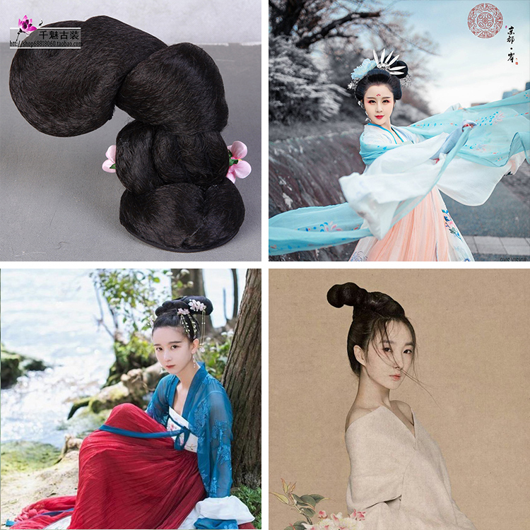 古裝假髮女髮髻古風大唐漢服假髮影樓唐朝古裝造型仙女靈蛇髻T078