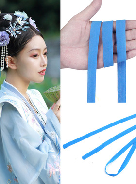 古风发带 汉服少女 配饰雪纺飘带汉服头饰古代绑头绳蝴蝶结红头绳