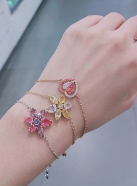 【新品】gema爱心项链女粉红色手