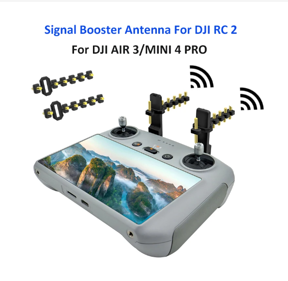 大疆DJI Mini3/4/3/4Pro 御3/2 RC/RC2带屏遥控器信号增强 增程器 - 图0
