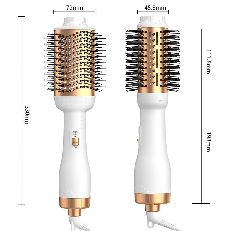 多功能蓬松吹风造型梳卷发蓬松刘海内扣负离子不伤发直发热风梳,淘宝优惠券,粉丝福利购,淘宝优惠卷