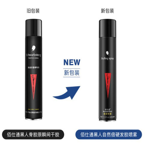 Schwarbstong佰士通高级发型师专用定型发胶*喷雾式发胶325ML干胶 - 图0