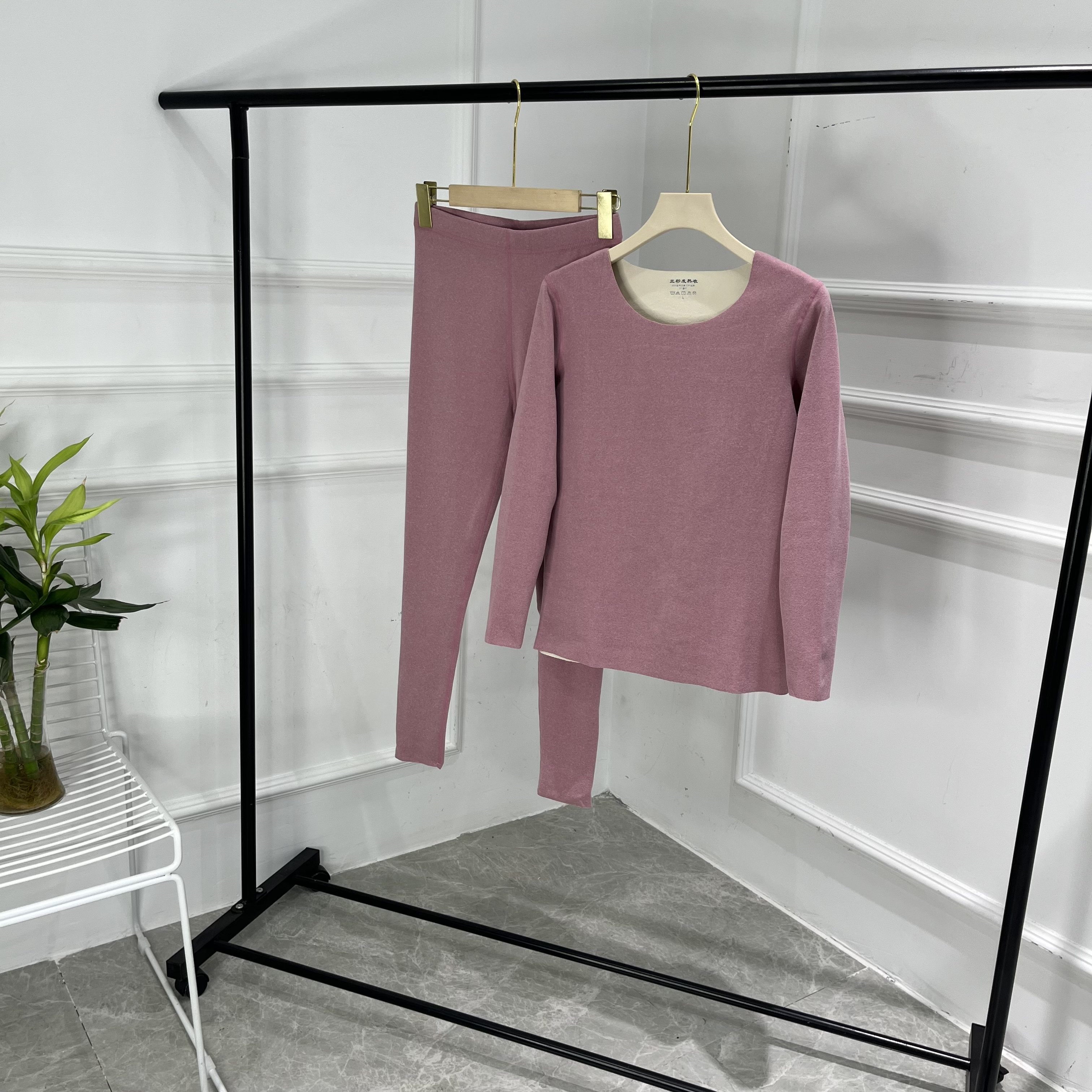 三秒发热女款无痕双面德绒发热保暖套装上衣秋裤保暖套秋冬打底套,淘宝优惠券,粉丝福利购,淘宝优惠卷