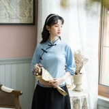 Ретро костюм для школьников, рубашка, китайский стиль