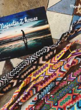 泰国传统编织工艺彩色尼泊尔手链