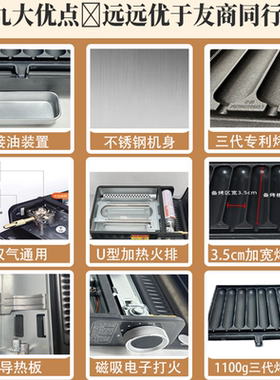 【磁吸卡式炉】摆摊烤肠机热销2w