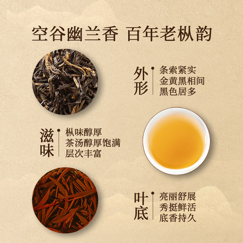 正山堂百年老枞红茶正山小种红茶特级正宗罐装茶叶礼盒装送礼长辈 - 图2