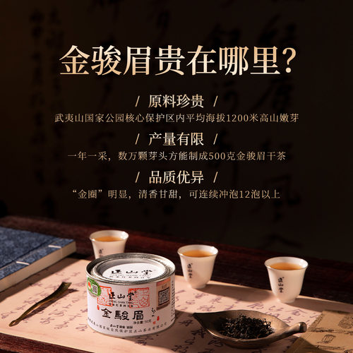 2026年春茶正山堂特制金骏眉红茶特级茶叶礼盒装正宗正品送礼长辈 - 图0