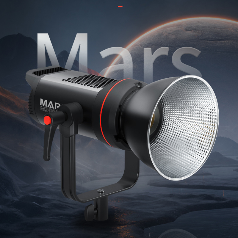 。捷宝Mars M200bi/300w双色温LED常亮灯主播专用直播补光灯太阳 - 图0