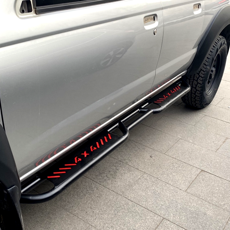 适用新东风日产纳瓦拉新锐骐76Pro皮卡车改装加厚锰钢外侧脚踏板-图0