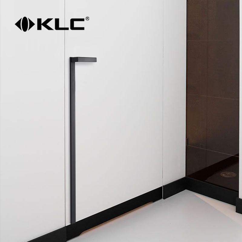 KLC意式极简个性门锁室内卧室房门磁吸静音门锁加长双开对开门锁 - 图0
